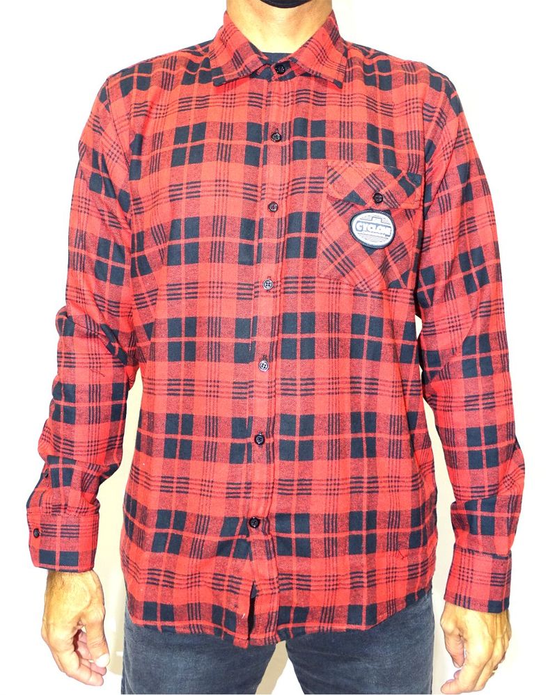 Camisa Flanela Xadrez Vermelho