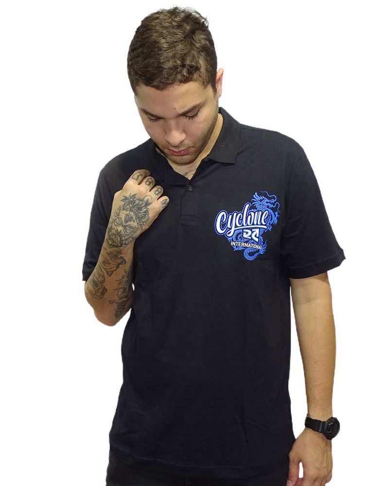 Camisa-Polo-Banzai-Metal-Preto