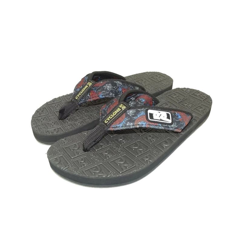Chinelo-Deck-Logo-Samurai-Preto