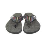 Frente-Chinelo-Deck-Logo-Samurai-Preto