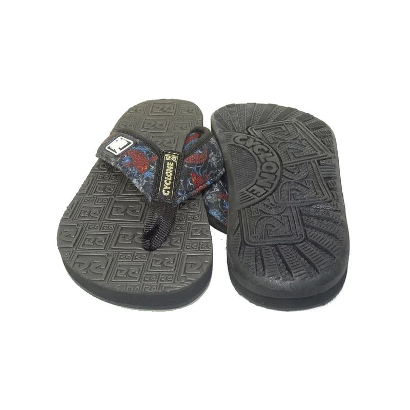 Sola-Chinelo-Deck-Logo-Samurai-Preto