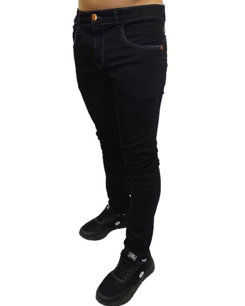 Calça Jeans Stretch Black Solid
