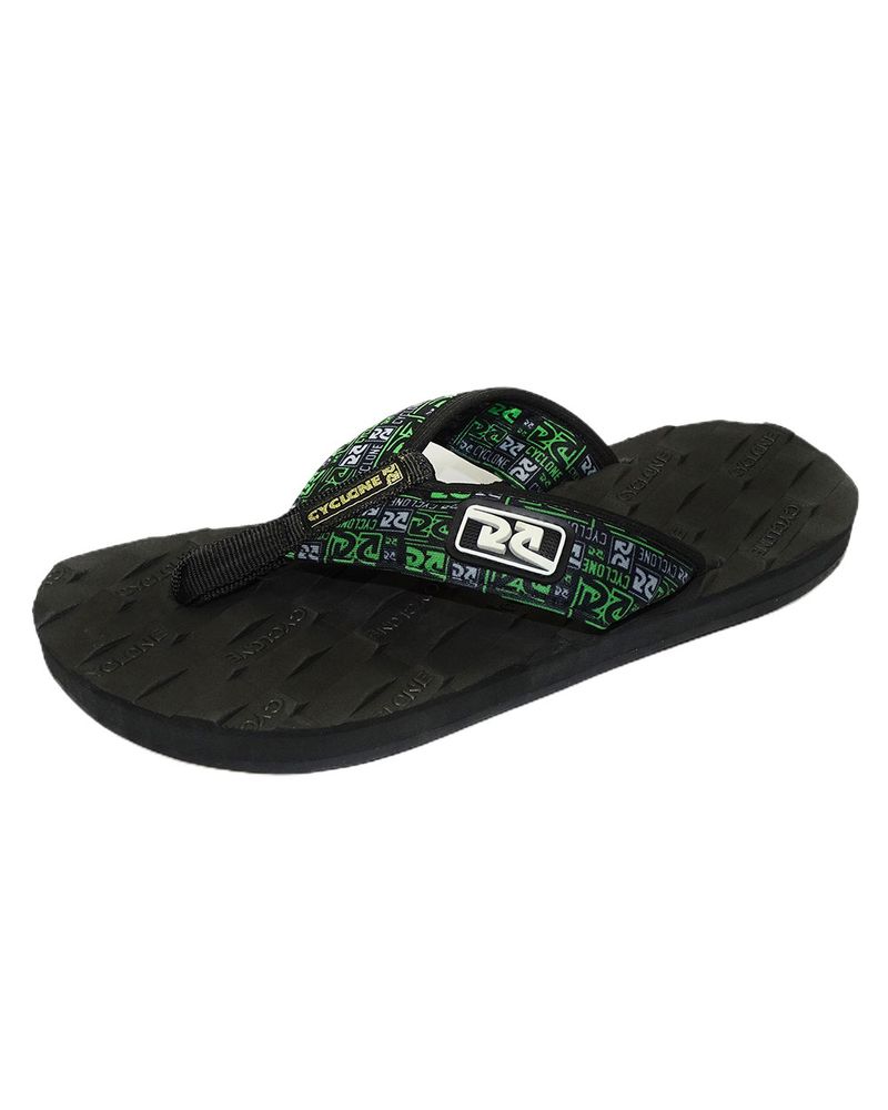 Diagonal-Chinelo-Deck-Bricks-Logo-Neon-Preto