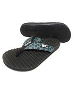 Sandalia-Deck-Monster-Hexagon-Preto-Azul