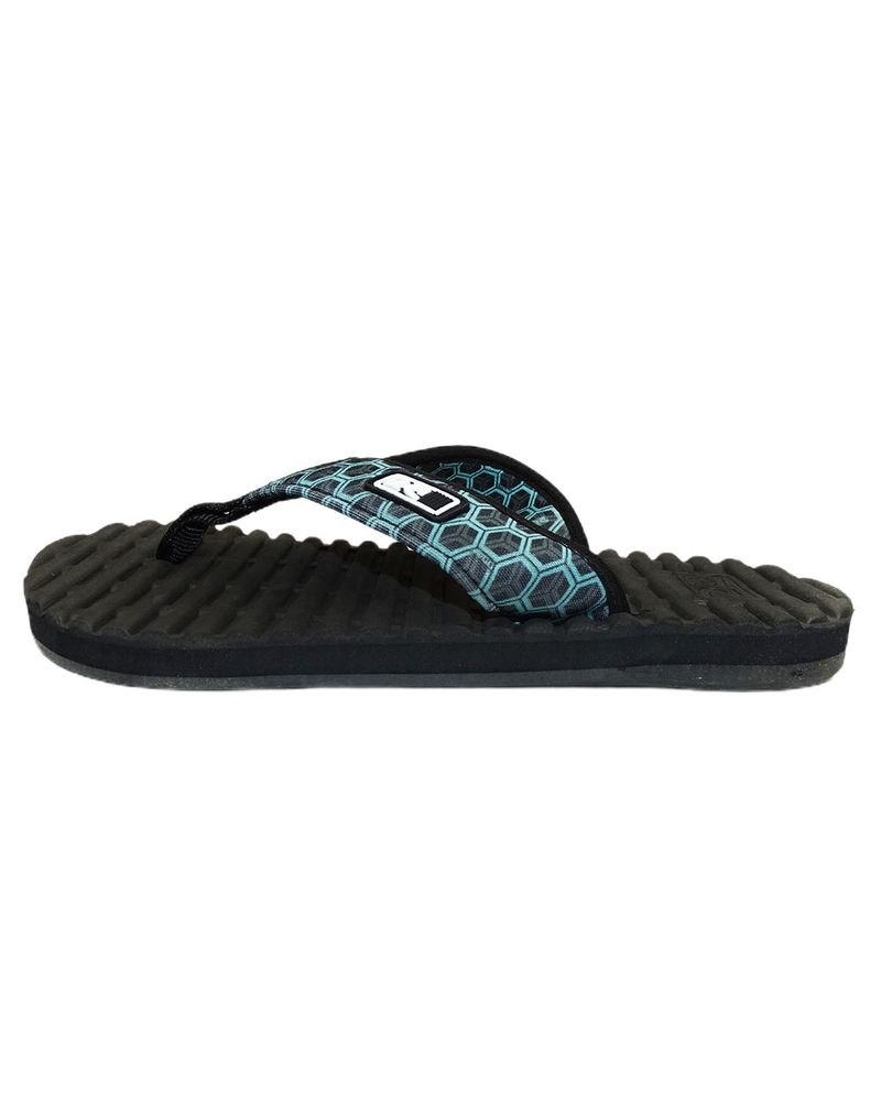 Lateral-Sandalia-Deck-Monster-Hexagon-Preto-Azul