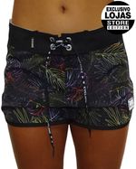 Short-Feminino-Stretch-Floral-Pinked-Preto