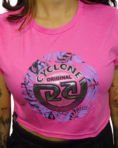 Baby Look Cyclone Cropped Brown Metal