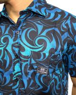 Crop-Camisa-Tecido-Premium-Tribal-Azul
