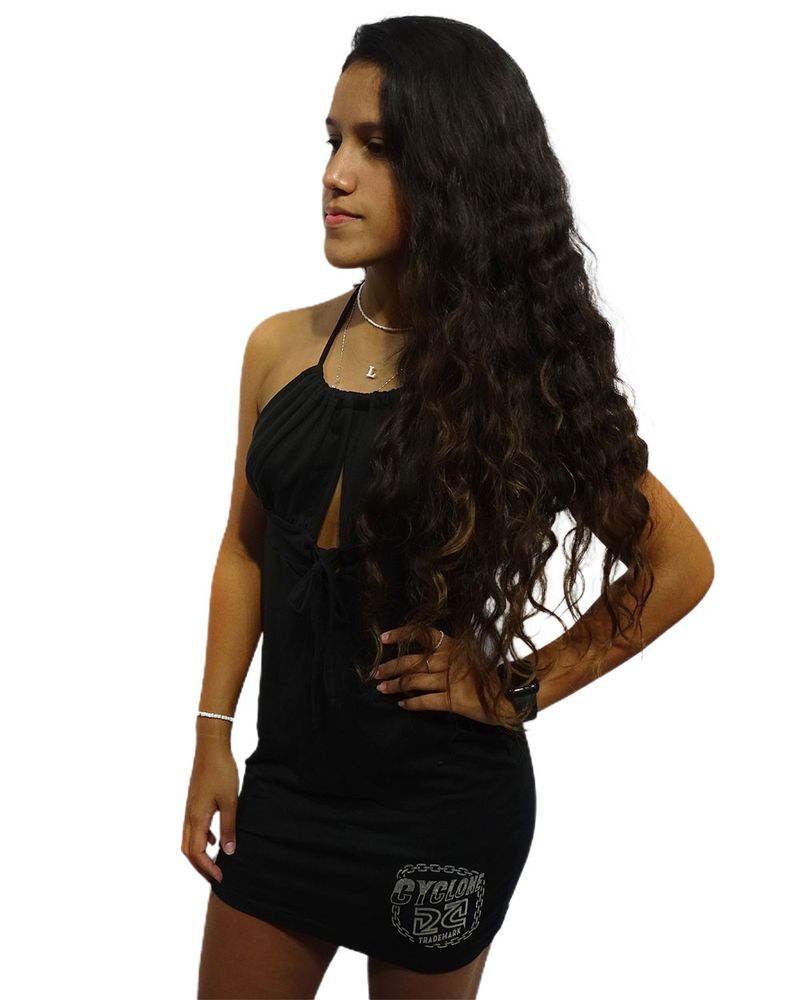 Vestido-Cyclone-Chain-Preto