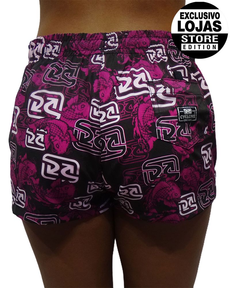 Costas-Short-Feminino-Stretch-Elastico-Carpa-Seta-Preto