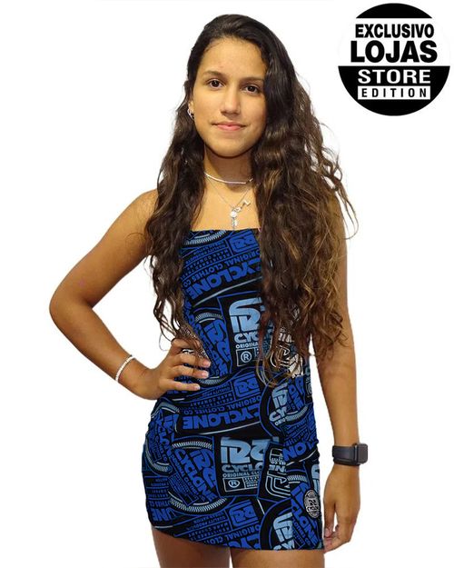 Vestido Veludo Mega Brand Light