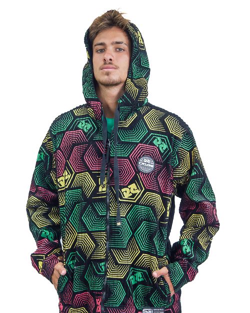 Jaqueta Cyclone Veludo Rasta Mosaic