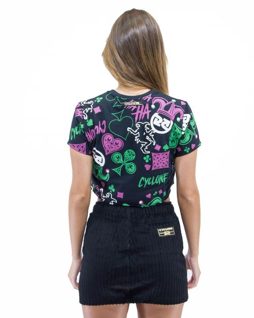 Blusa Feminina Cyclone Dif Cropped Full Joker