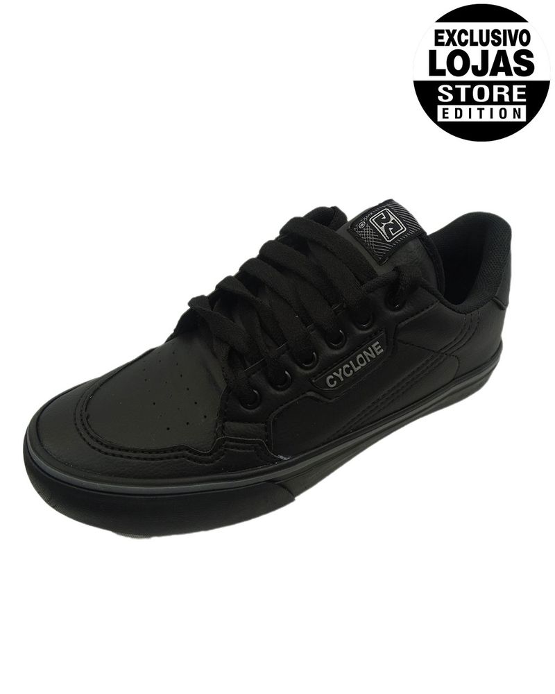 Fashion tenis preto da cyclone