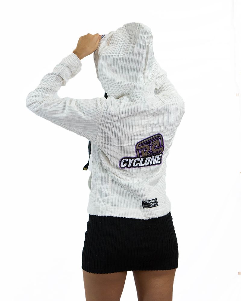 Jaqueta-Feminina-Cyclone-Veludo-Relax-Logo-Outdoor-Heavy-Branco