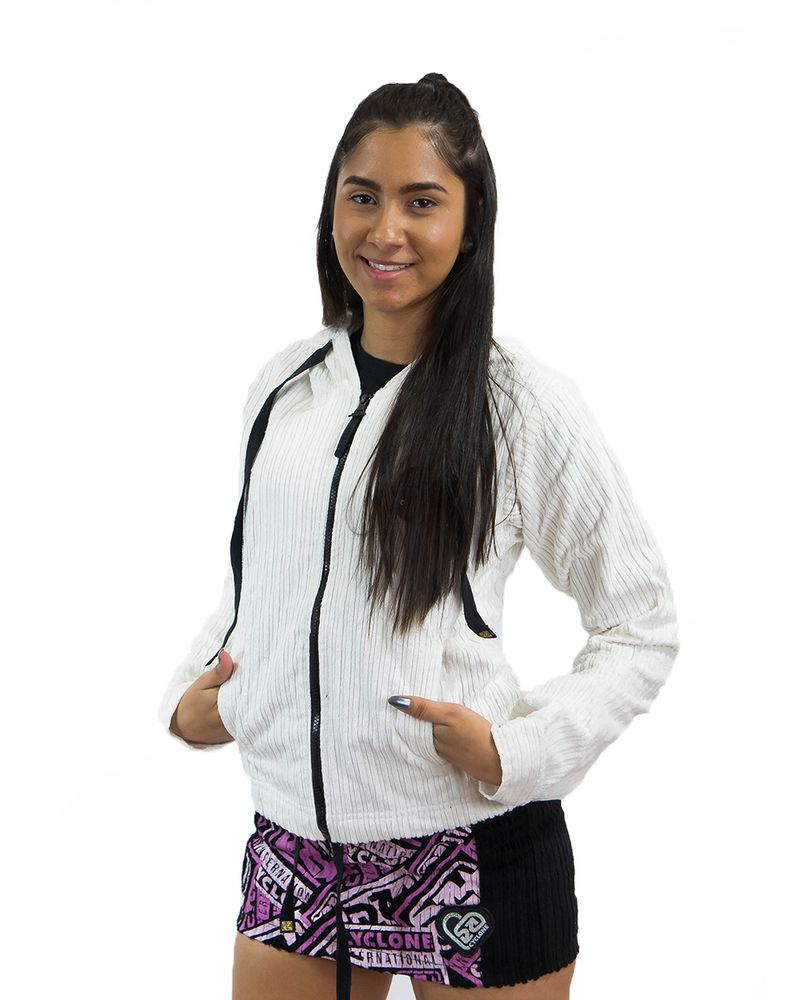 Frente-Jaqueta-Feminina-Cyclone-Veludo-Relax-Logo-Outdoor-Heavy-Branco