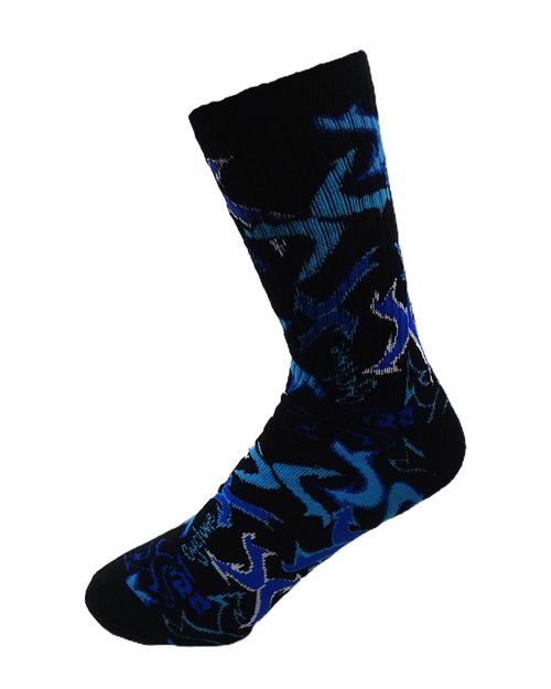 Meia Cyclone Longa Setas Graffit