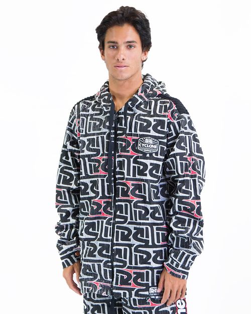 Jaqueta Cyclone Veludo Stretch Logo