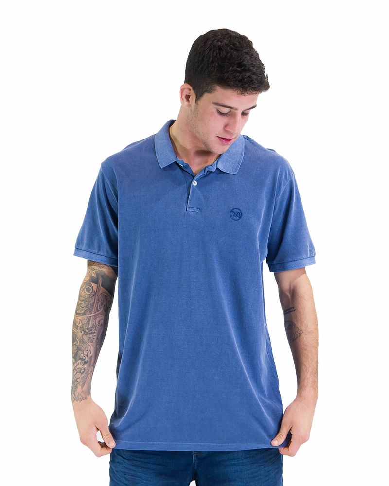 Camisa-Cyclone-Polo-Tinturada-Basic-Azul