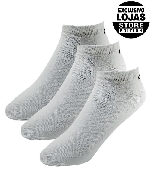 Tripack Meia Sapatilha Lycra
