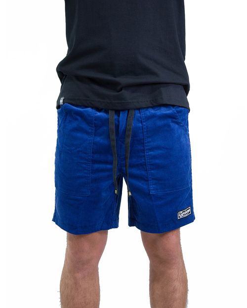 Bermuda Cyclone Veludo Stretch Retrô Carving Slim