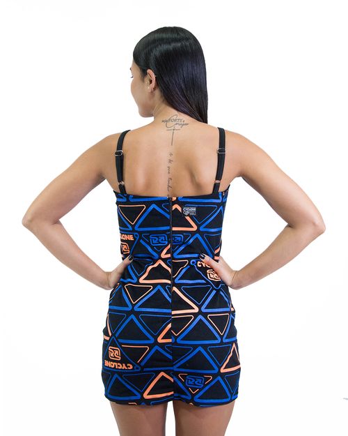 Vestido Cyclone Veludo Trigonometria Light