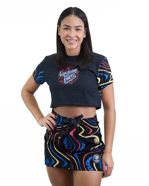 Blusa Feminina Cyclone Dif Cropped Crazy Lines