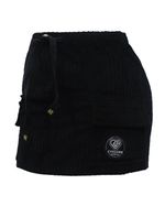 Crop-Saia-Cyclone-Veludo-Relax-Cargo-Pocket-Heavy-Preto
