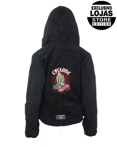 Jaqueta Feminina Cyclone Veludo Relax Blessed Heavy