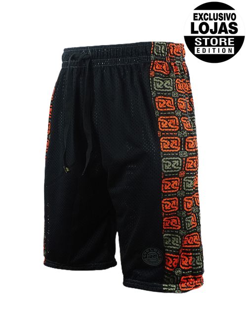 Bermuda Cyclone Dry Basket Recorte Point Logos (Dupla Face)