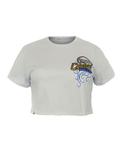 Baby Look Cyclone Cropped Maori Ocean Metal