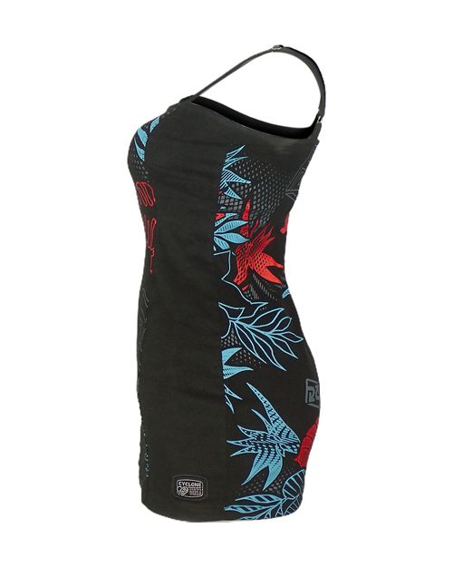 Vestido Cyclone Veludo Tropical Hawaii Light