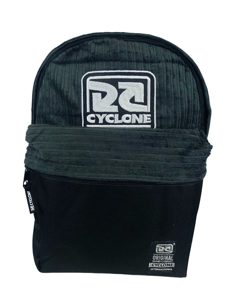 Mochila-Cyclone-Veludo-Haleiwa-Cinza-Chumbo