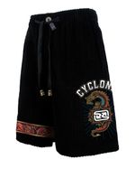 Bermuda-Cyclone-Veludo-Jacquard-Dragon-Preto