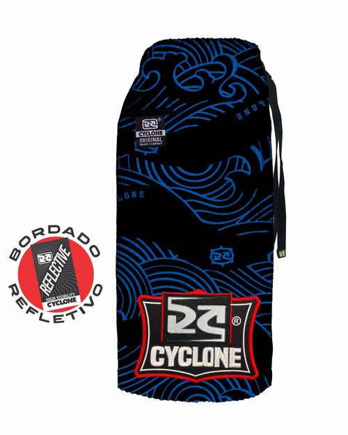 Bermuda Cyclone Veludo Fish Tattoo (Bordado Refletivo)