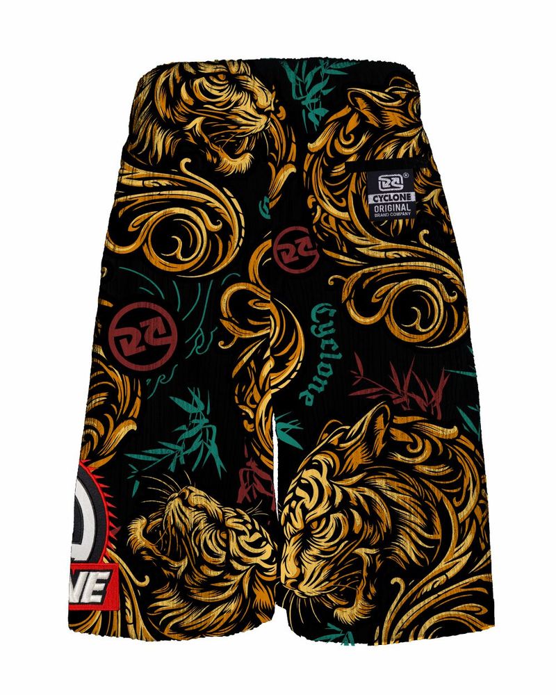 Costas-Bermuda-Cyclone-Veludo-Siberian-Tiger-Preto-Amarelo