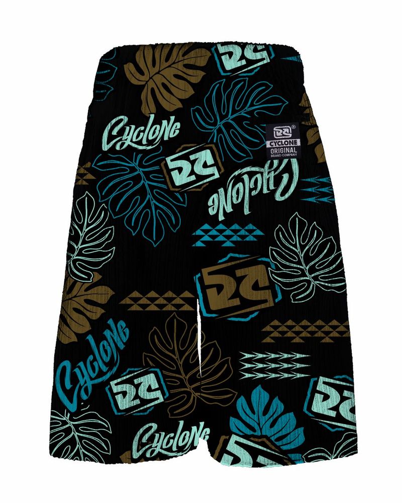 Costas-Bermuda-Cyclone-Veludo-Floral-Balines-Preto-Azul