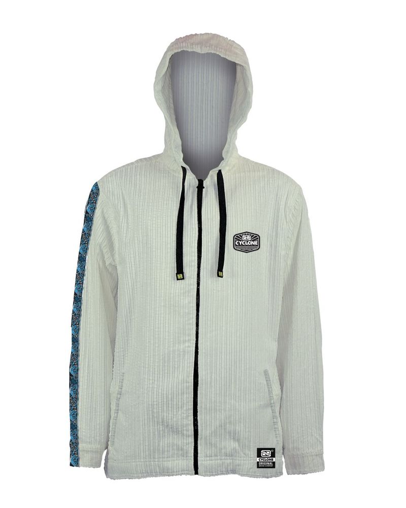 Frente-Jaqueta-Cyclone-Veludo-Jacquard-Dragon-Branco