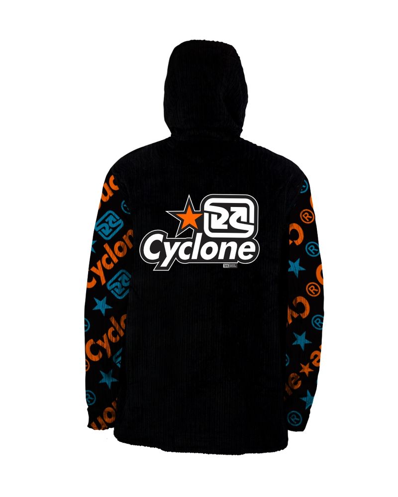 Costas-Jaqueta-Cyclone-Veludo-Magic-Stars-Preto-Laranja