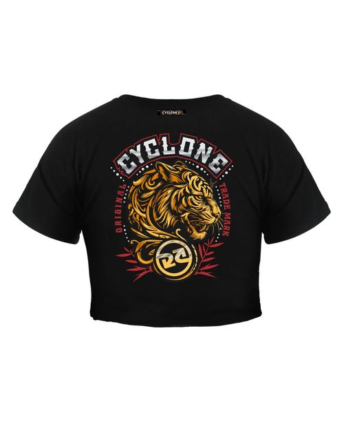 Baby Look Cyclone Cropped Siberian Tiger Metal
