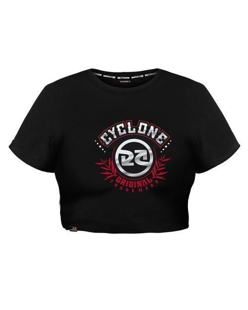 Baby Look Cyclone Cropped Siberian Tiger Metal