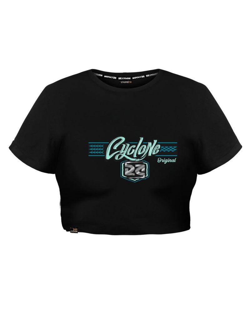 Frente-Baby-Look-Cyclone-Cropped-Floral-Balines-Metal-Preto