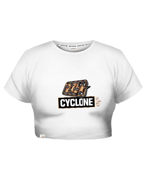 Baby Look Cyclone Cropped Colar Tribal Metal