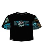 Frente-Blusa-Cyclone-Dif-Cropped-Floral-Balines-Preto-Azul