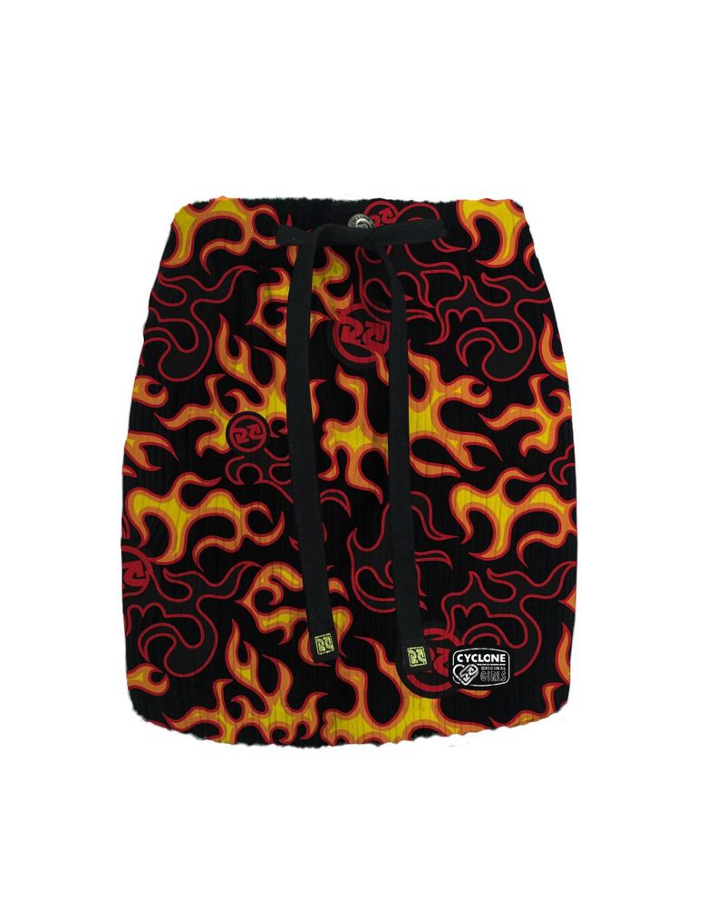 Frente-Saia-Cyclone-Veludo-New-Fire-Heavy-Preto-Vermelho
