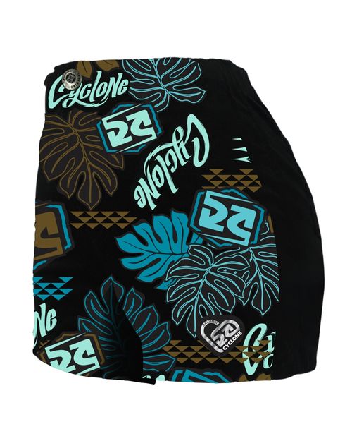 Short Feminino Cyclone Veludo Floral Balinês Light