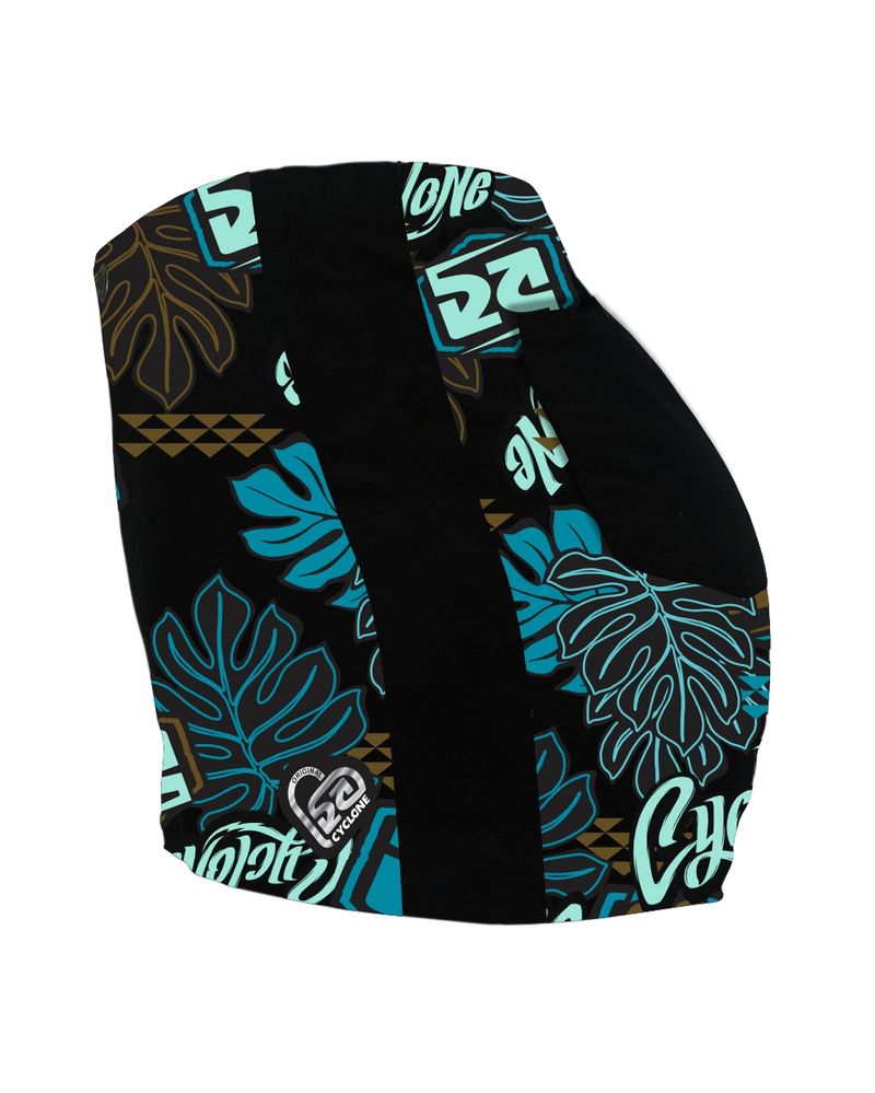 Lateral-Short-Feminino-Cyclone-Veludo-Floral-Balines-Light-Preto-Azul