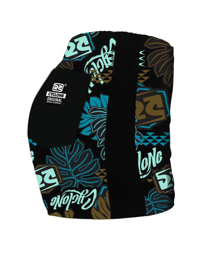 Verso-Short-Feminino-Cyclone-Veludo-Floral-Balines-Light-Preto-Azul