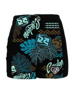 Frente-Short-Feminino-Cyclone-Veludo-Floral-Balines-Light-Preto-Azul