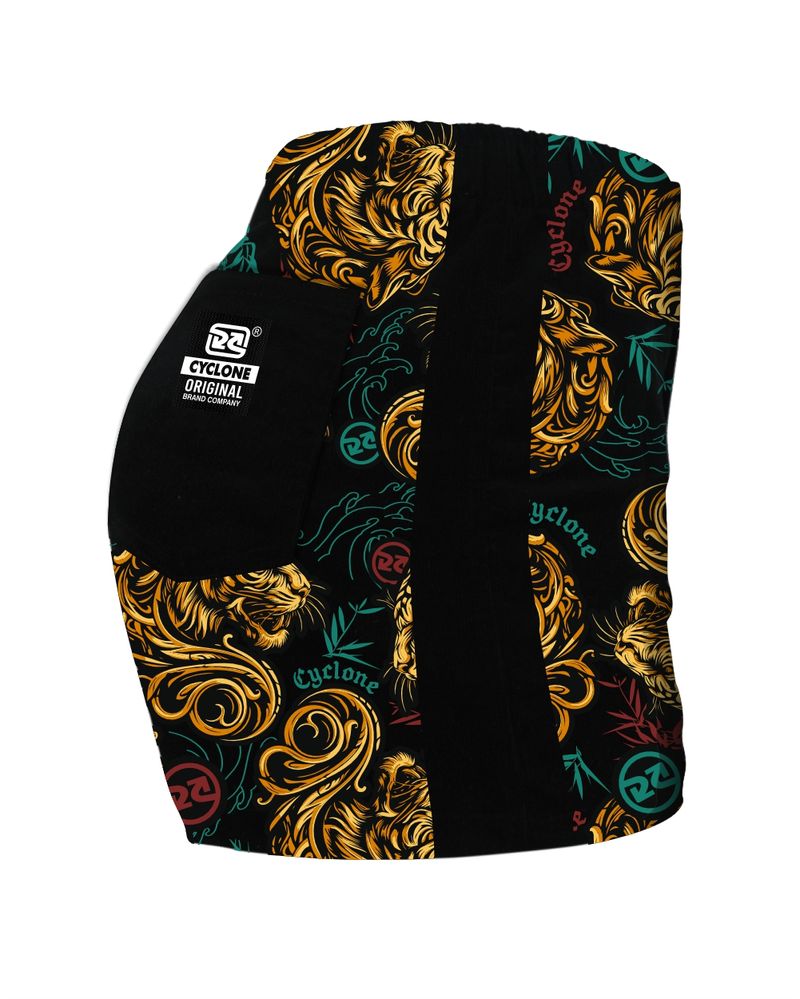 Verso-Short-Feminino-Cyclone-Veludo-Siberian-Tiger-Light-Preto-Amarelo